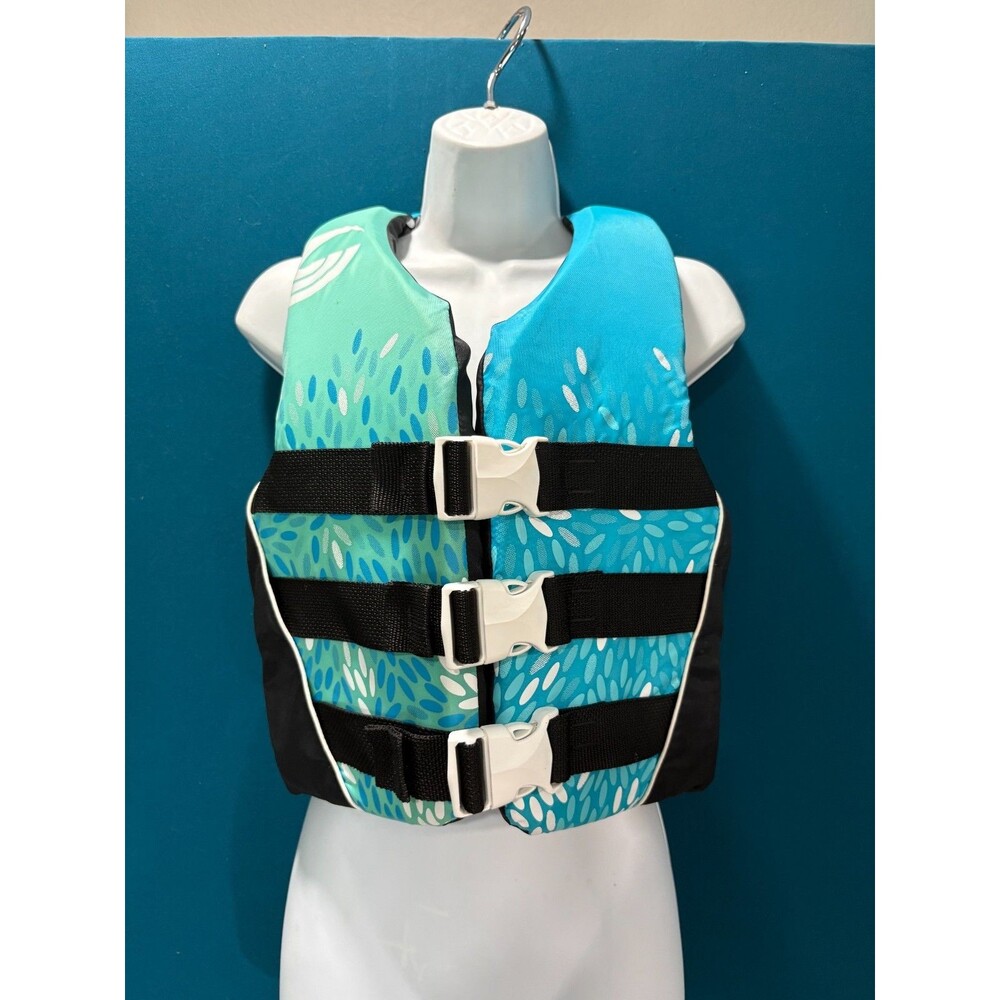 Connelly Adult X-Small Life Vest PFD Type III Ladies Water Skiing Blue Aqua